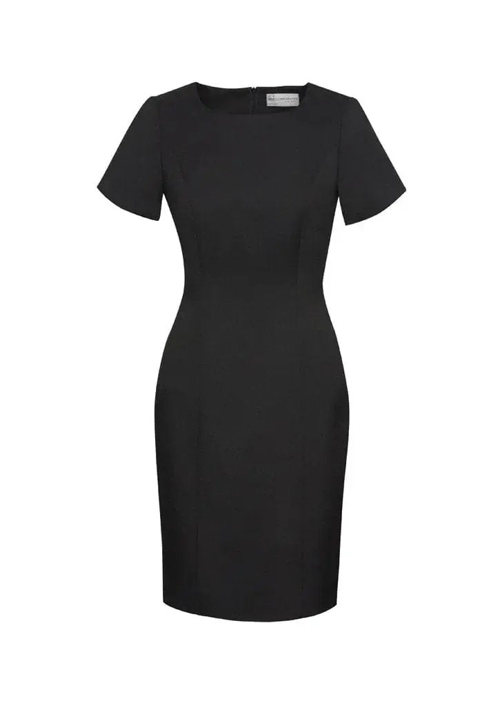 Biz Corporates Women's Short Sleeve Shift Dress 30112 - Flash Uniforms